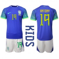 Brasilia Antony #19 Vieras Peliasu Lasten MM-kisat 2022 Lyhythihainen (+ Lyhyet housut)
